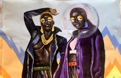 Doppelte Identität – 21. Jahrhundert, Zeitgenössisch, Figurativ, Expressionismus, Art déco