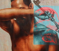 Key of Life - 21st Century Contemporary, Figurative Portrait, Art Deco, Realism
