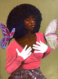 Body and Soul -21st Century, Contemporary, Figurative Portrait, Art Deco, Africa
