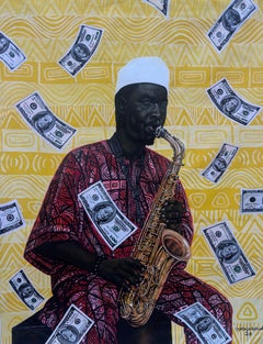 Rhythm of Prosperity - 21st Century, Contemporary, Figurative Portrait, Art Deco