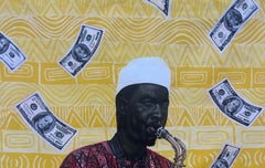 Rhythm of Prosperity - 21st Century, Contemporary, Figurative Portrait, Art Deco