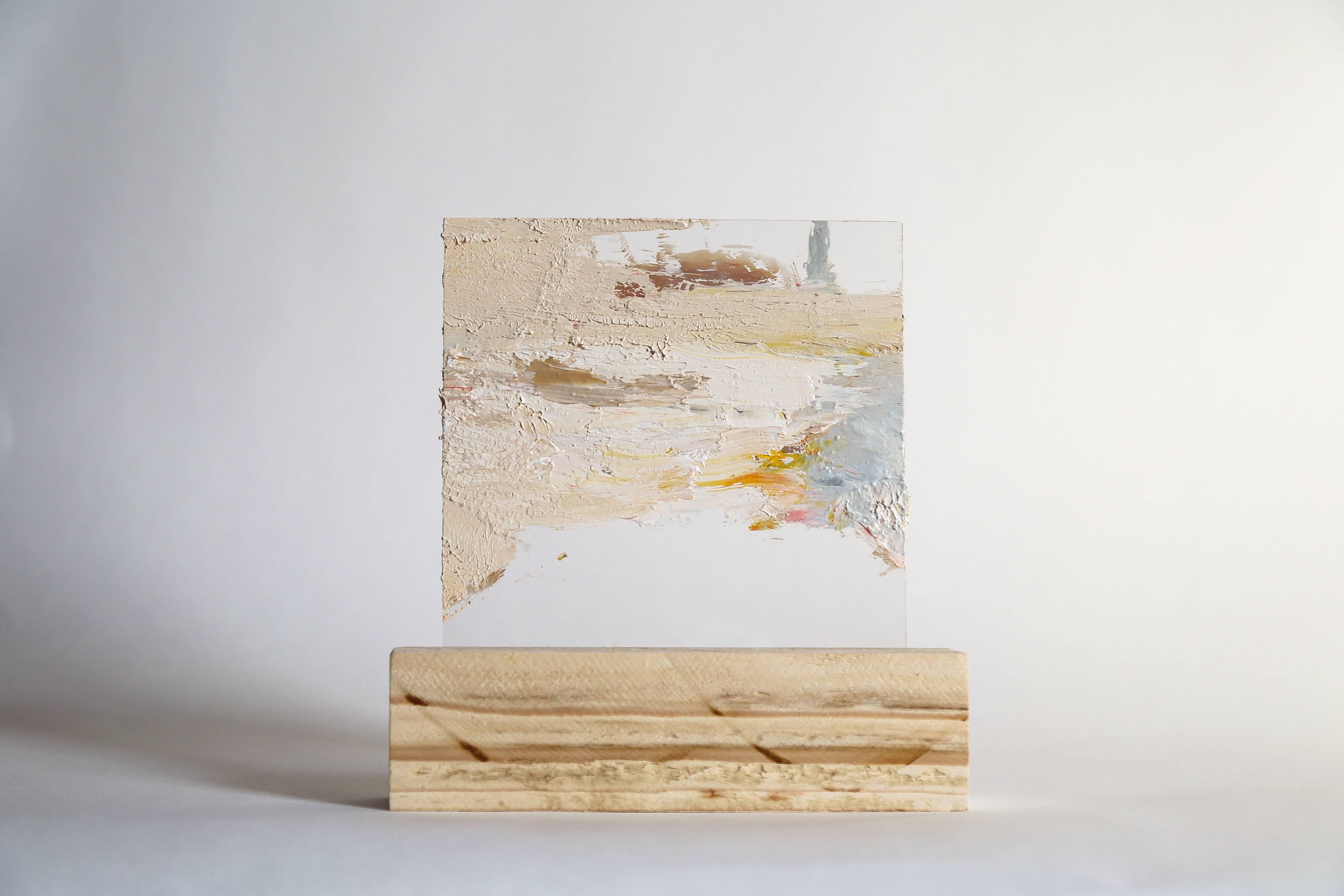 Lourdes Rivera, Retrospektive 6, 2015, Ölfarbe, Plexiglas, Holz