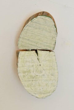 Jesse Hickman, Note Three Twenty Two Sixteen C, 2016, Emaille, Holz, Kleber