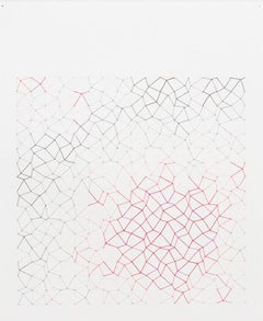 Audrey Stone, #64 Hot Spot, 2011, Thread, Rag Paper, Graphite