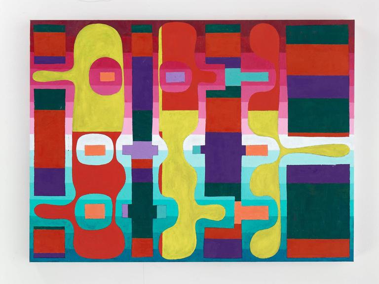 Meg Atkinson Abstract Painting - Sunset at Waverly Park