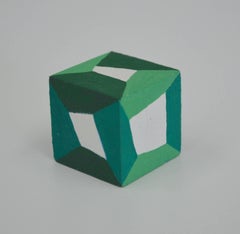 Karen Schiff, Hipercúbico, 2016, Madera, Gouache