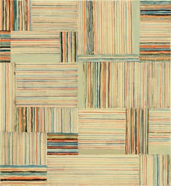 Elizabeth Gourlay, Pondline 1, 2016, Acrylic, Archival Paper, Pencil, Minimalist