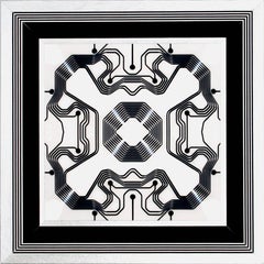 Pat Lay, DM415161212, 2016, Pittura acrilica, tavola, stampa digitale a pigmenti