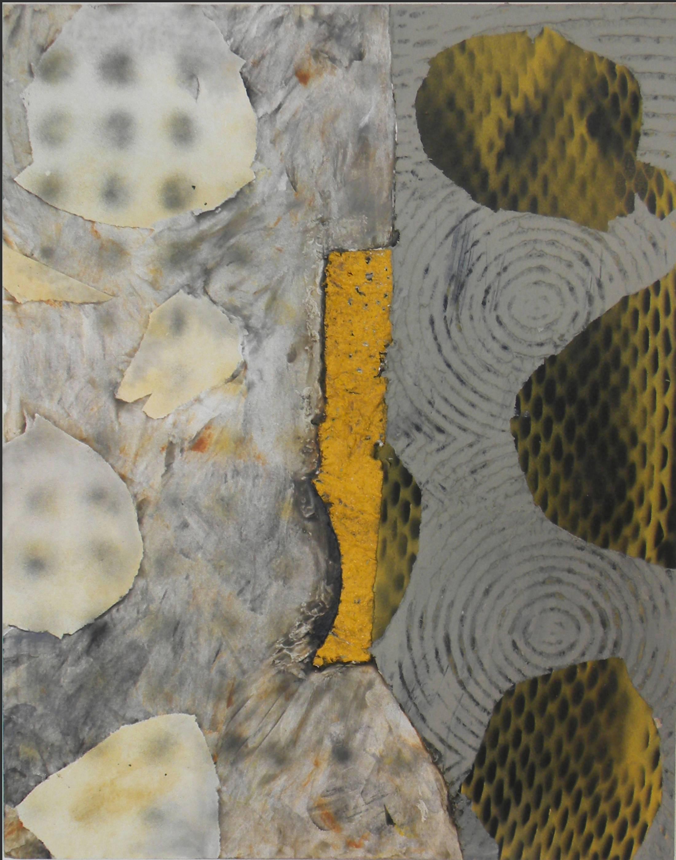 Jane Sangerman, Road 2, 2014, Found Objects, Wax, Oil Paint, Spray Paint, Modern