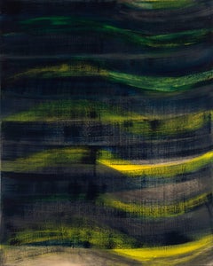 Emily Berger, Audubon, 2014, oil paint, wood panel, Abstraction