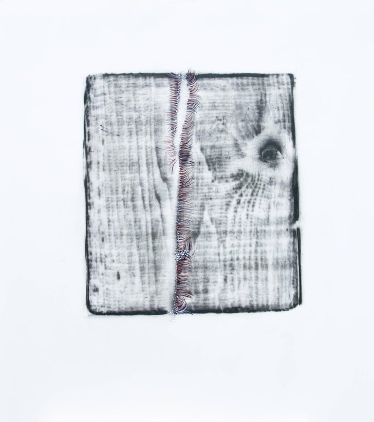 Alyse Rosner, Split 7 (violet), 2006, Acrylic Paint, Graphite - Art by Alyse Rosner