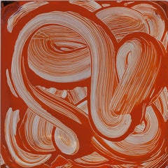 Joseph Fucigna, Orange Swirl, 2013, Wood, Panel, Acrylic Paint