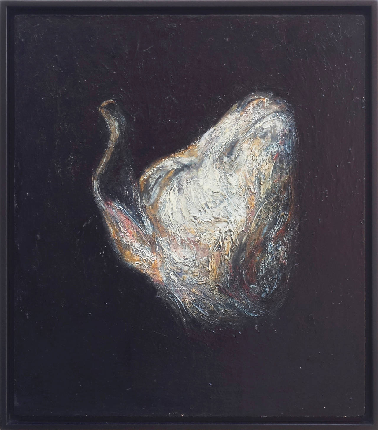 Brenda Zlamany, Tête de chèvre n° 2, 1990, peinture à l'huile, panneau