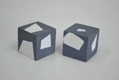 Karen Schiff, Space Eyes, 2016, Wood, Gouache