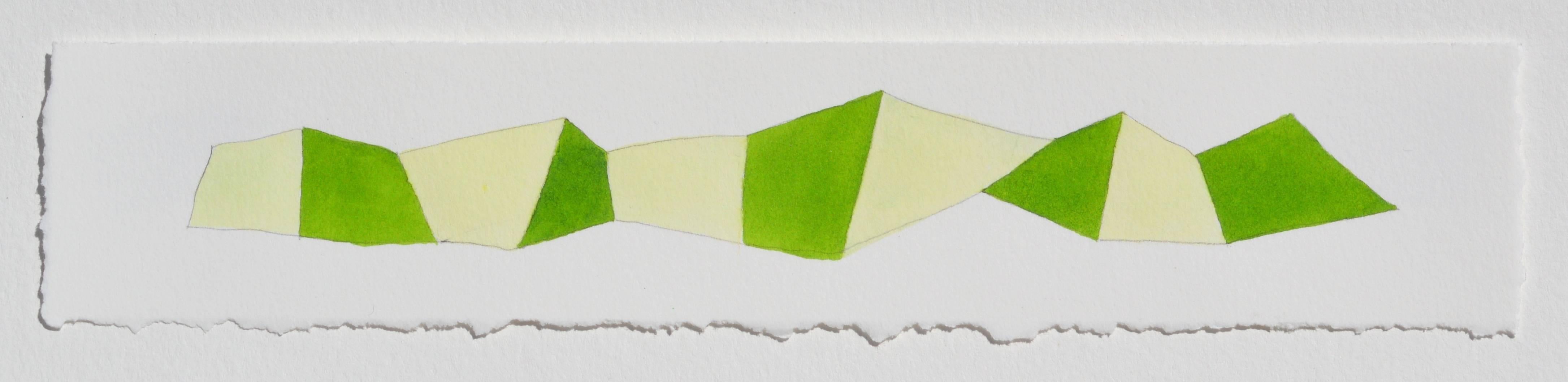 Word Snake 8 - Abstract Geometric Art by Karen Schiff