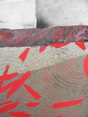 Jane Sangerman, Digit 28, 2016, Paper, Spray Paint, Acrylic Paint. Abstraction.