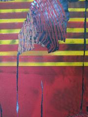 Jane Sangerman, Dígito 50, 2016, Papel, Pintura en aerosol. Abstracción. Objeto encontrado.