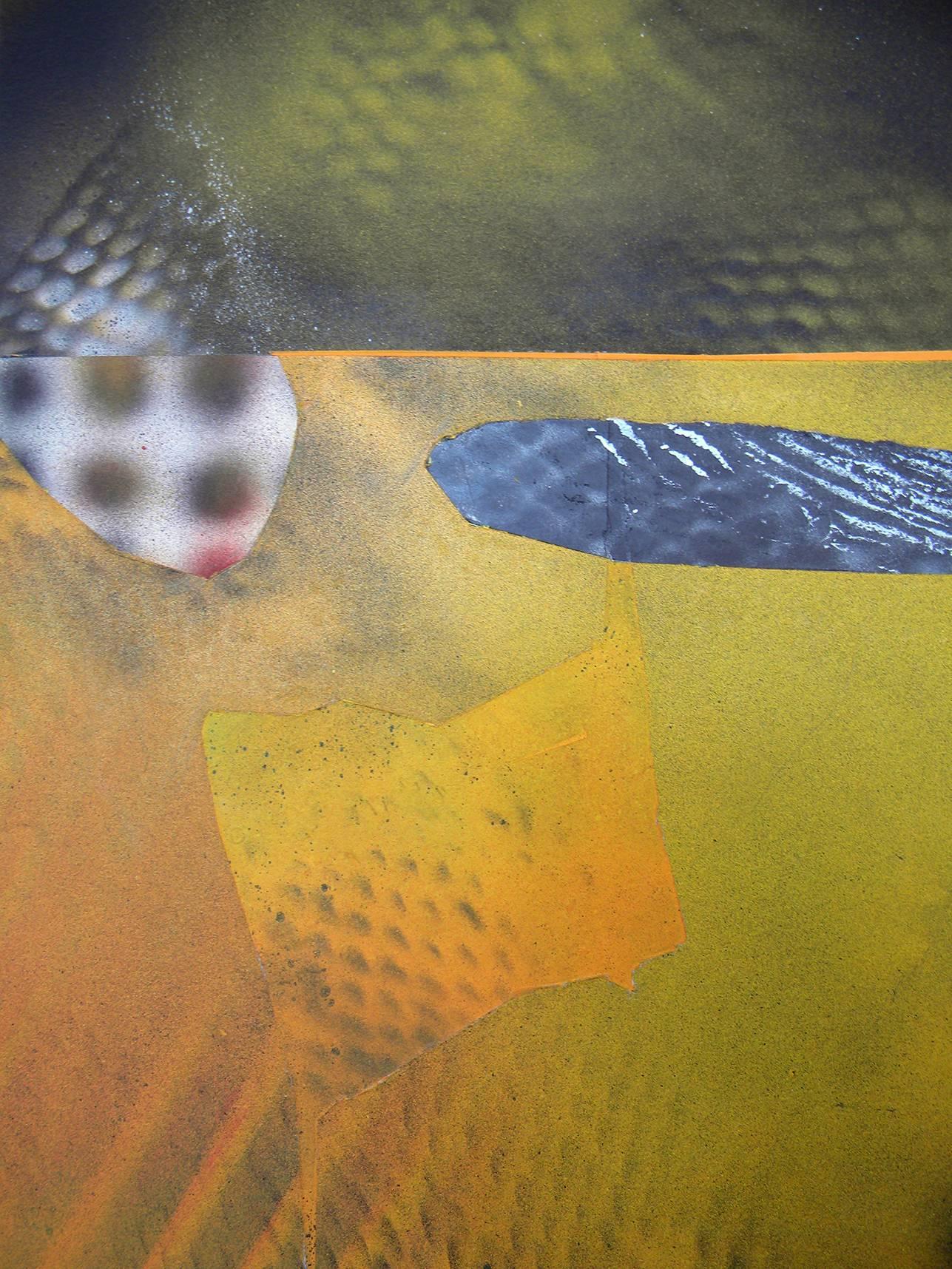 Jane Sangerman, Digit 54, 2016, Vernice spray, Vernice acrilica, Astrazione in vendita 1