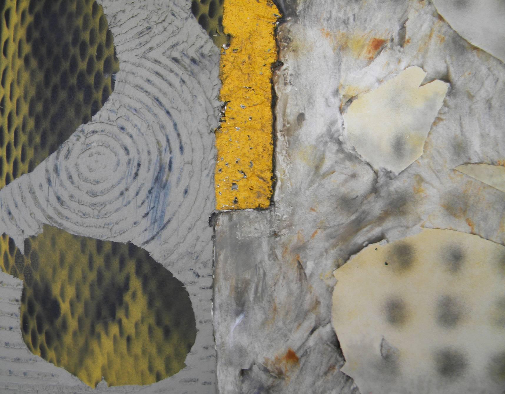 Jane Sangerman, Road 2, 2014, Found Objects, Wax, Oil Paint, Spray Paint, Modern For Sale 1