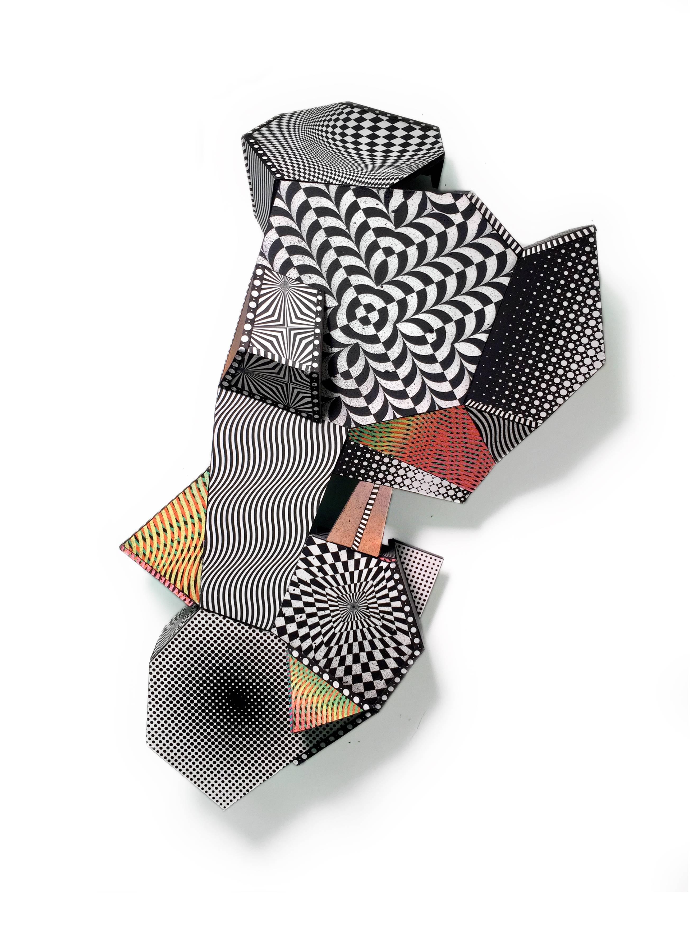 Nancy Baker, Toma cinco, 2016, pintura, papel, impresión digital pigmentada