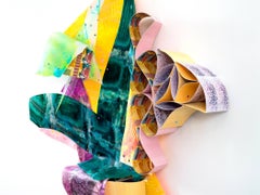 Elizabeth Riley, Rocking Shapes, 2017, Polyester, Acrylic Paint, Inkjet Print