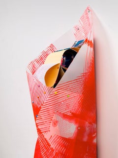 Elizabeth Riley, Arthropod, 2017, Polyester, Paper, Acrylic Paint, Inkjet Print