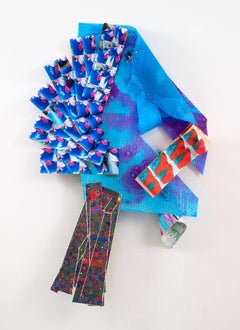 Elizabeth Riley, Hook Made From Ether, 2017, pittura acrilica, stampa a getto d'inchiostro, carta