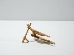 Liz Sweibel, Ohne Titel (Splinter 2 ), 2014, Holz, Farbe, gefundene Objekte