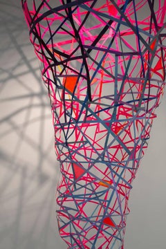 Joan Grubin, Air Net, 2018, Mylar, Peinture en papier et acrylique