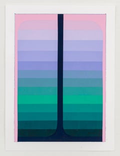 Double Pour, 2017, peinture acrylique d'Audrey Stone