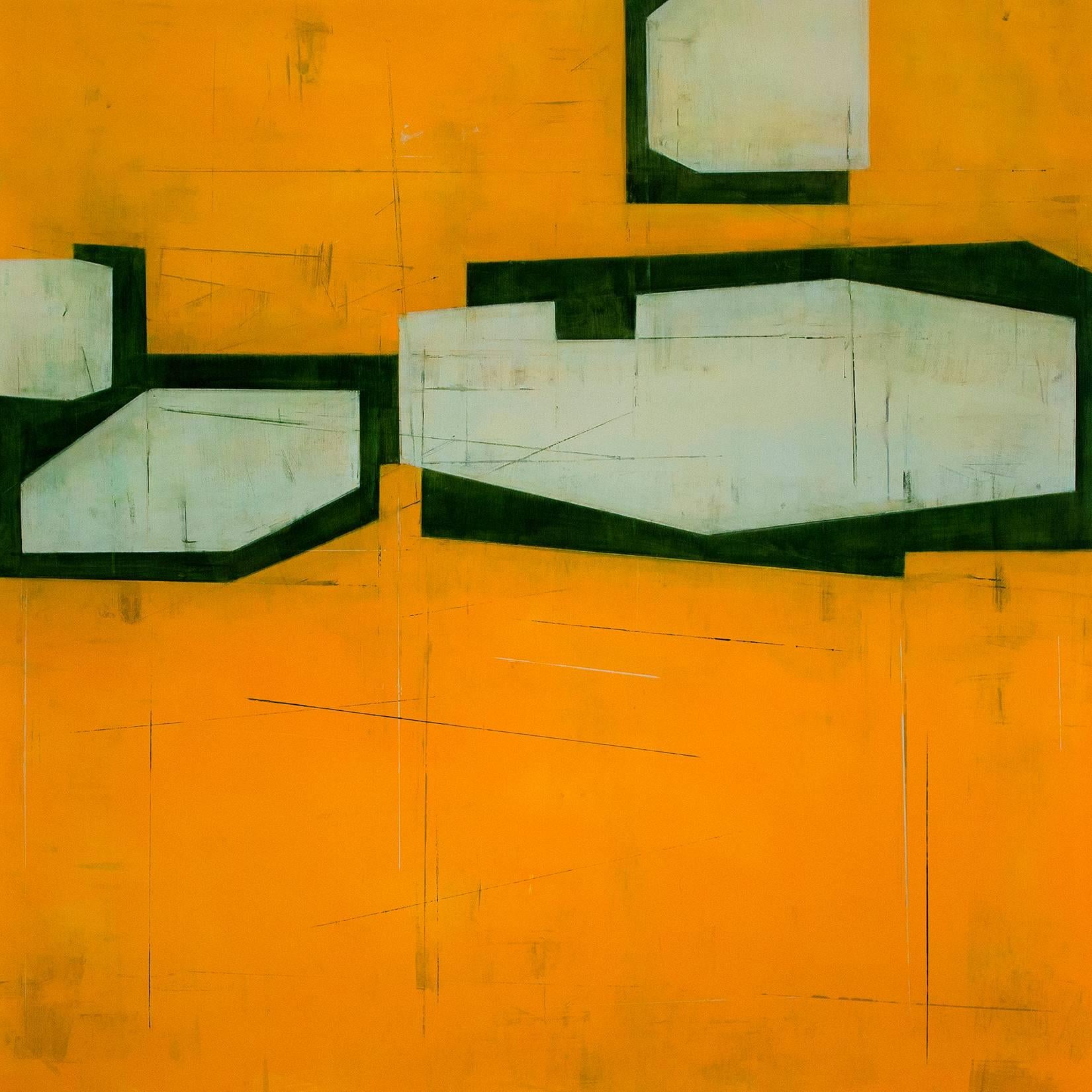 Steven Baris, Drift 9, 2018 , Minimalist Abstraction, mylar, oil paint