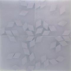 Norma Márquez Orozco, Formas moradas, 2018, Papel translúcido, Minimalista, 31x31