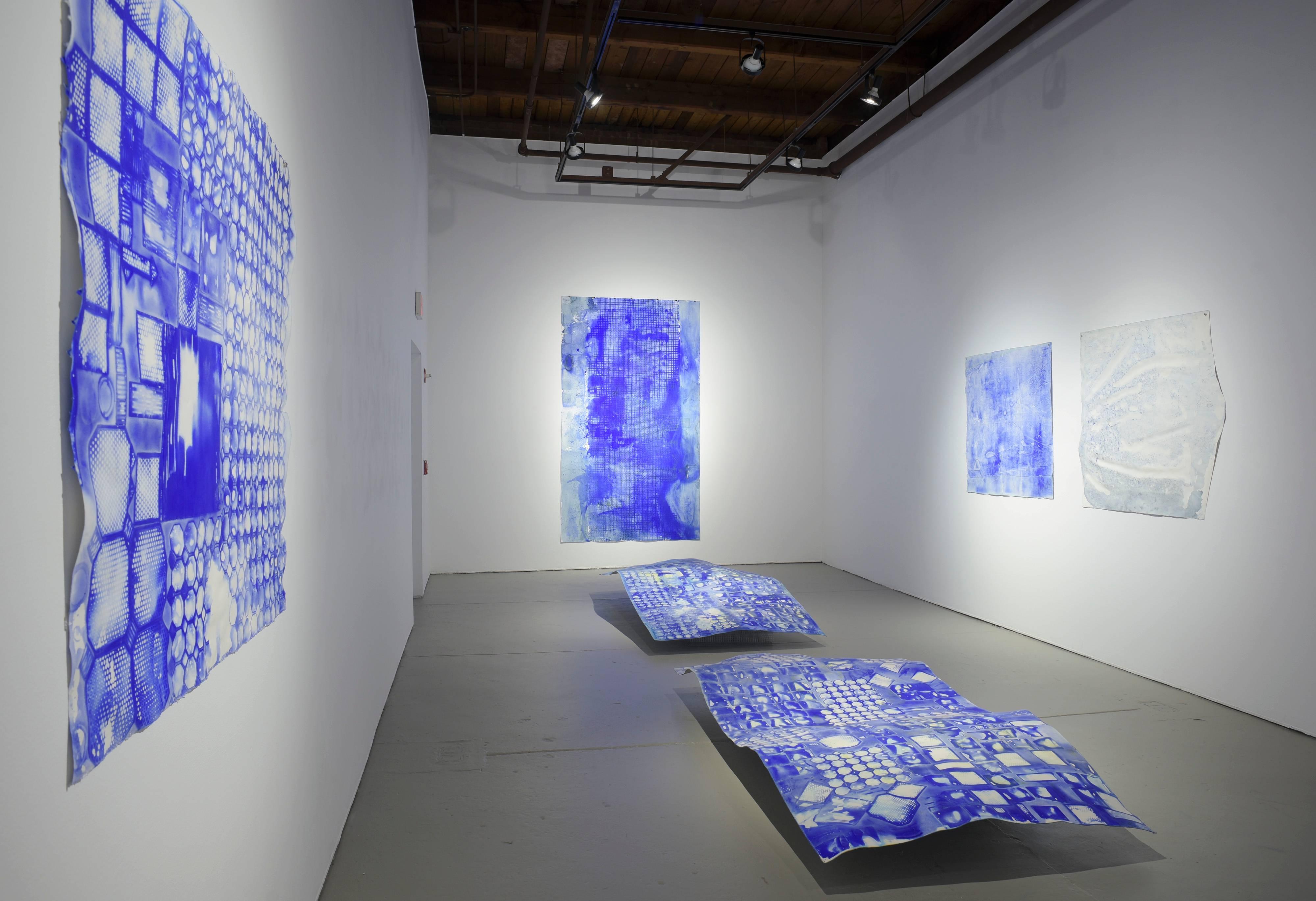 Ellen Hackl Fagan, Seeking the Sound of Cobalt Blue_Delft, 2015, Rag Paper For Sale 3