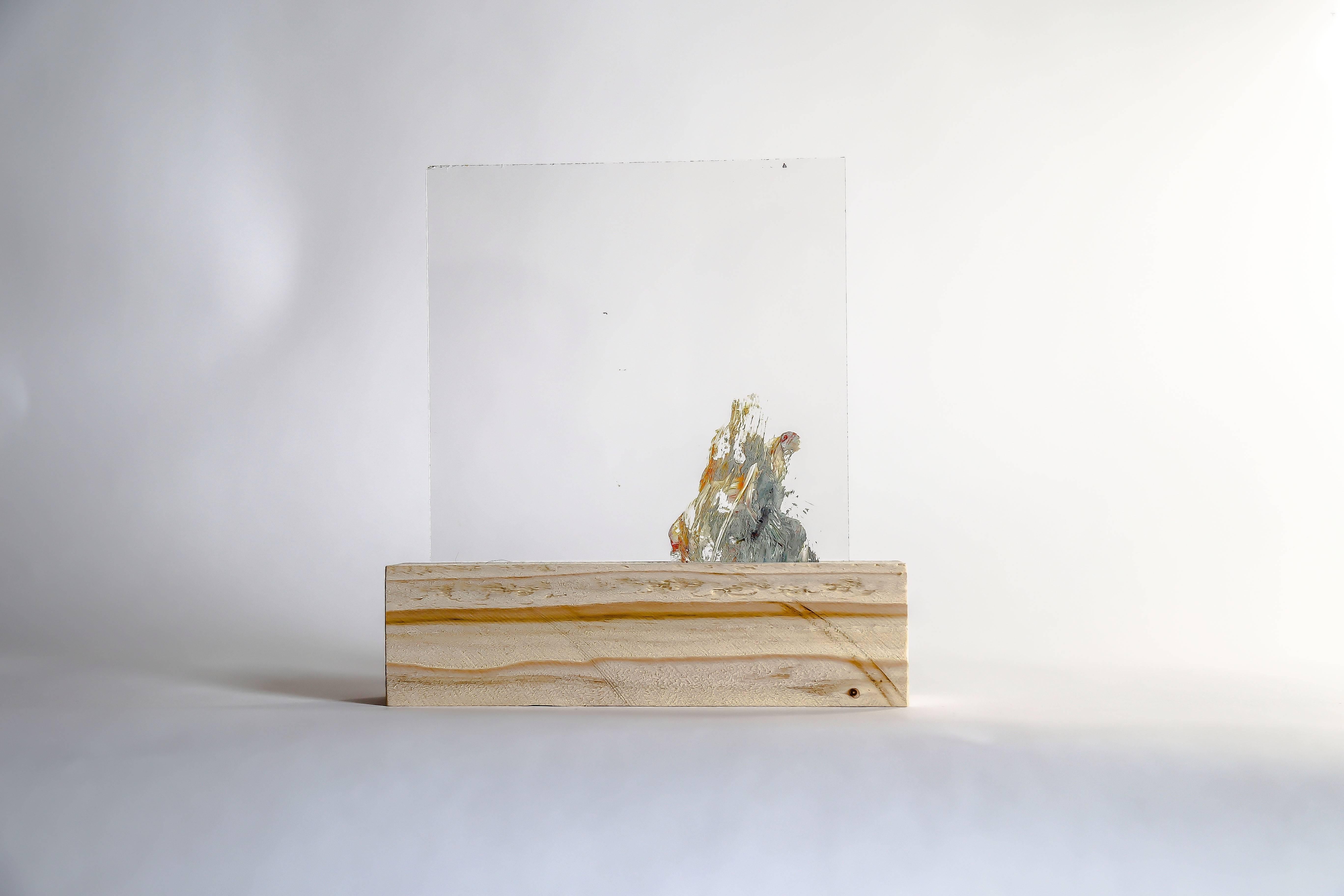 Lourdes Rivera, Retrospect 1, 2015, Plexiglass, Wood, Oil Paint For Sale 1