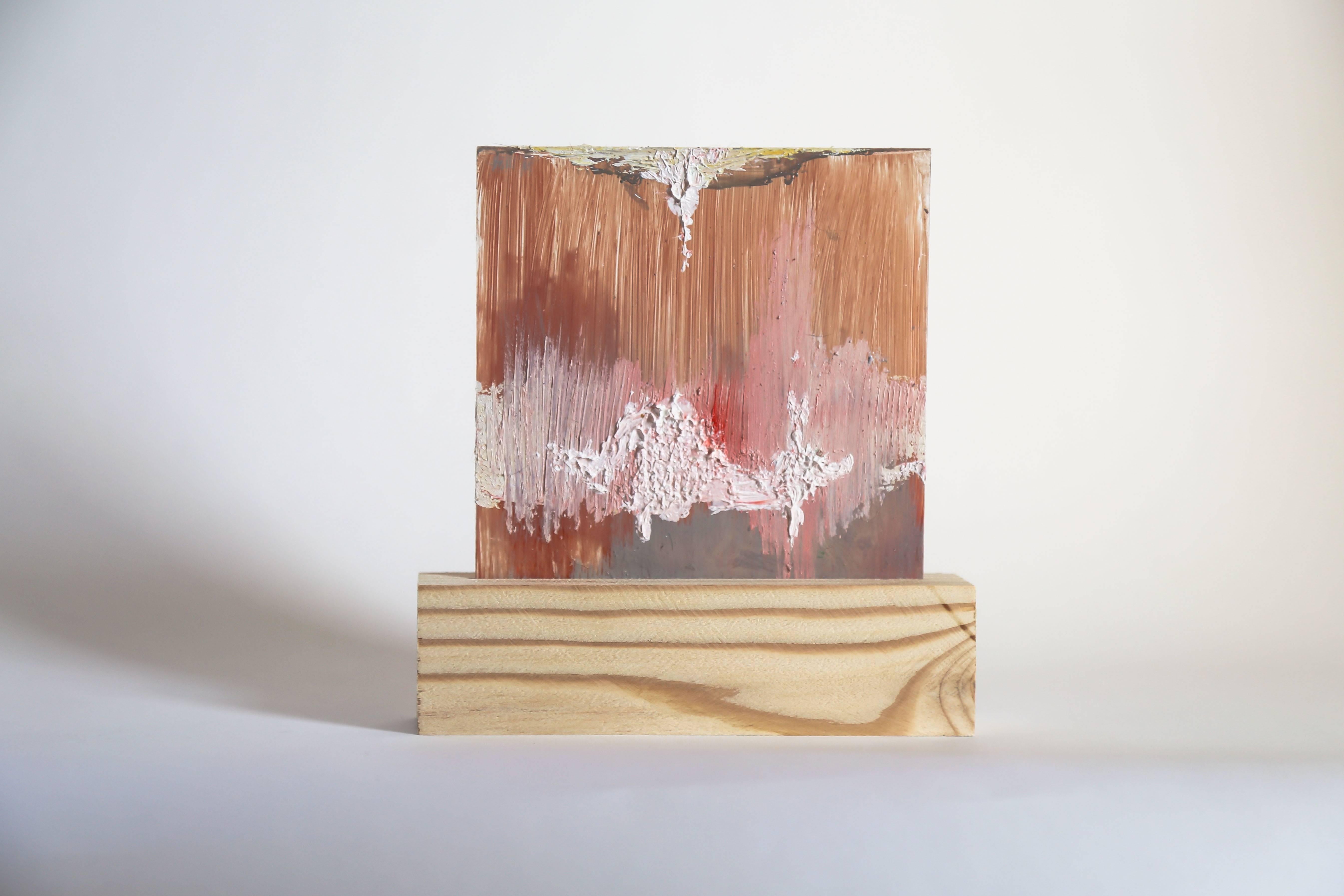 Lourdes Rivera, Retrospect 4, 2015, Plexiglass, Wood, Oil Paint For Sale 1