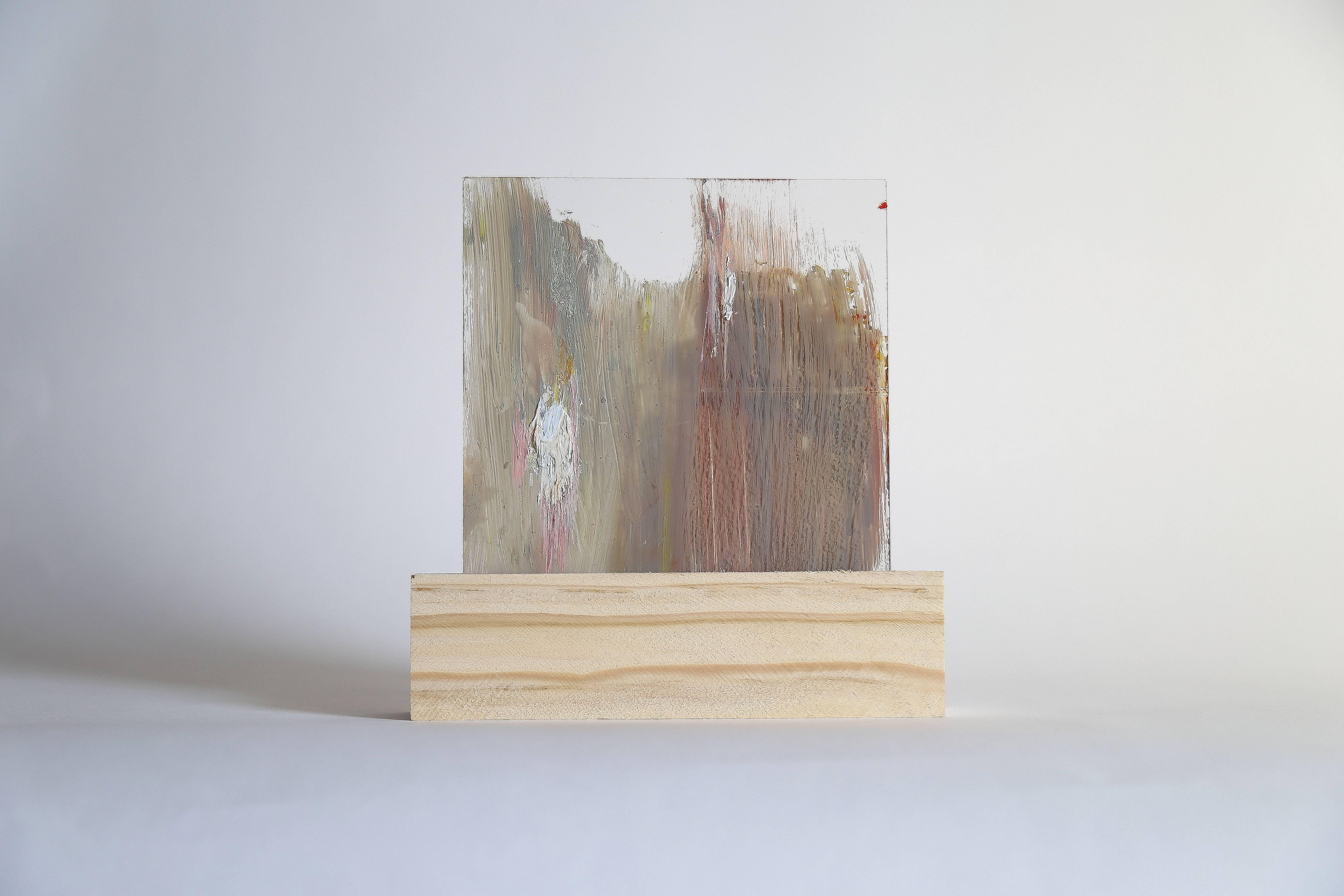 Lourdes Rivera, Retrospect 5, 2015, Plexiglass, Wood, Pittura a olio in vendita 1