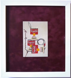 Art Card: Andy Warhol - Four Campbells Soup Cans Hand signed by Andy Warhol 1962