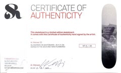 Ai Weiwei - "Throwing Stones at a Dictatorship" - Tavola da skateboard con certificato di autenticità AUTOGRAFATO