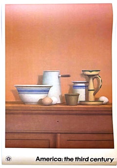 William Bailey - Poster “Natura morta con uova, candeliere e ciotola” in edizione limitata