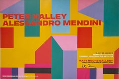 Peter Halley et Alessandro Mendini chez Mary Boone (signé à la main par Peter Halley)