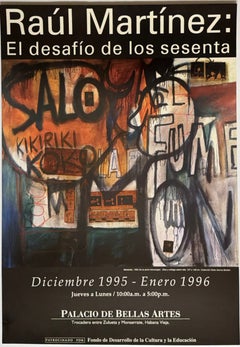 Raúl Martínez El Desafío de los Sesenta The Challenge of the 1960s museum poster