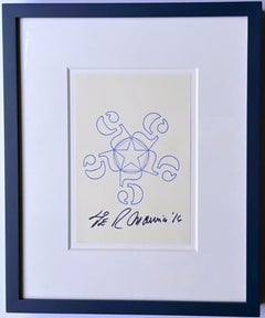 Robert Indiana - 55555 (Folio 10). Litografía offset, de la serie «Stamped Indeliby», 1967