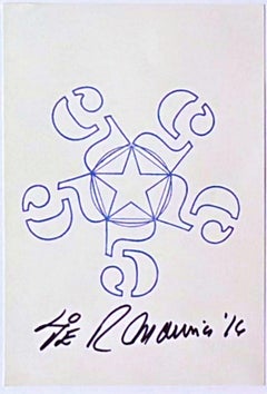 Robert Indiana - 55555 (Folio 10). Litografía offset, de la serie «Stamped Indeliby», 1967