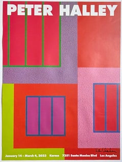 Peter Halley - Karma Gallery, Santa Monica poster (Hand Signed by Peter Halley)