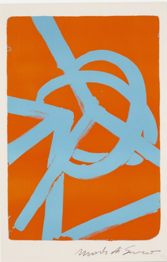 Mark di Suvero - « Planetaire », lithographie abstraite sur papier, signée à la main n° 5/25
