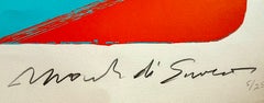 Mark di Suvero - « Planetaire », lithographie abstraite sur papier, signée à la main n° 5/25