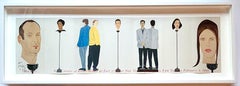 Alex Katz – Neue Ausschnitte, Klappkarte im Ziehharmonika-Format, handsigniert von Alex Katz, gerahmt