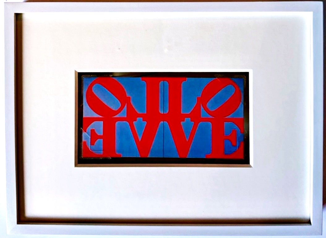 Robert Indiana - Carte d'art « Imperial Love » (signée à la main par Robert Indiana), 1966