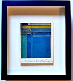 Richard Diebenkorn Art Card: Ocean Park 79, 1975 (Hand Signed) provenance Framed