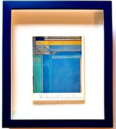 Richard Diebenkorn Kunstkarte: „Ocean Park 79“, 1975 (handsigniert) Herkunft: gerahmt